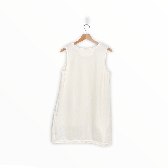 SOFT SURROUNDINGS Women's Sleeveless Top Petite Small PS Tunic Ivory Off White - Picture 3 of 11